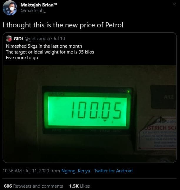 Maktejah brian maktejah _ thought this is the new price of petrol gidi gidikariu