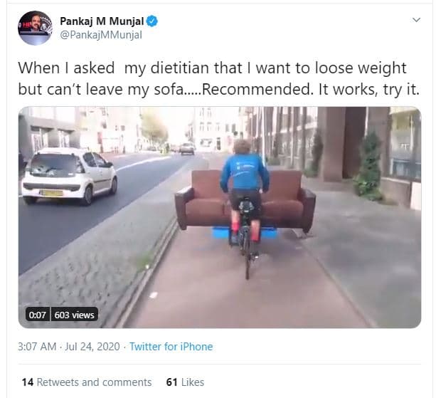 Pankaj m munjal pankajmmunjal when asked my dietitian that want to loose weight