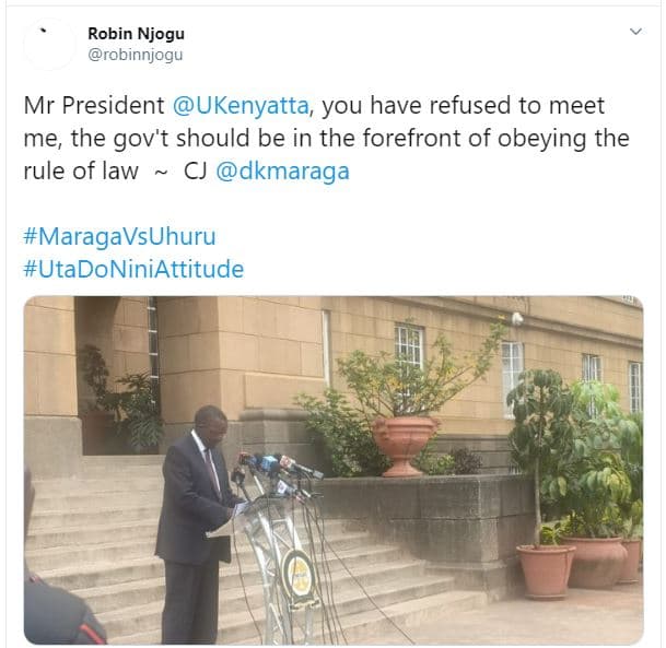 Robin njogu robinnjogu mr president ukenyatta you have refused to meet me the go