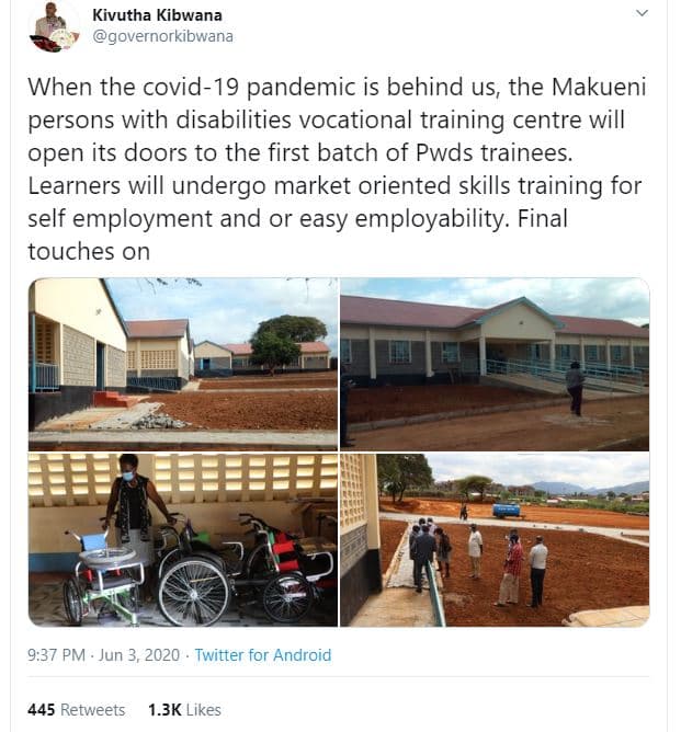 Kivutha kibwana governorkibwana when the covid19 pandemic is behind us, the maku