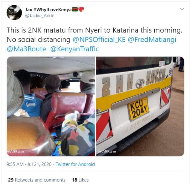Jax whyllovekenya jackie_arkle this is 2nk matatu from nyeri to katarina this mo