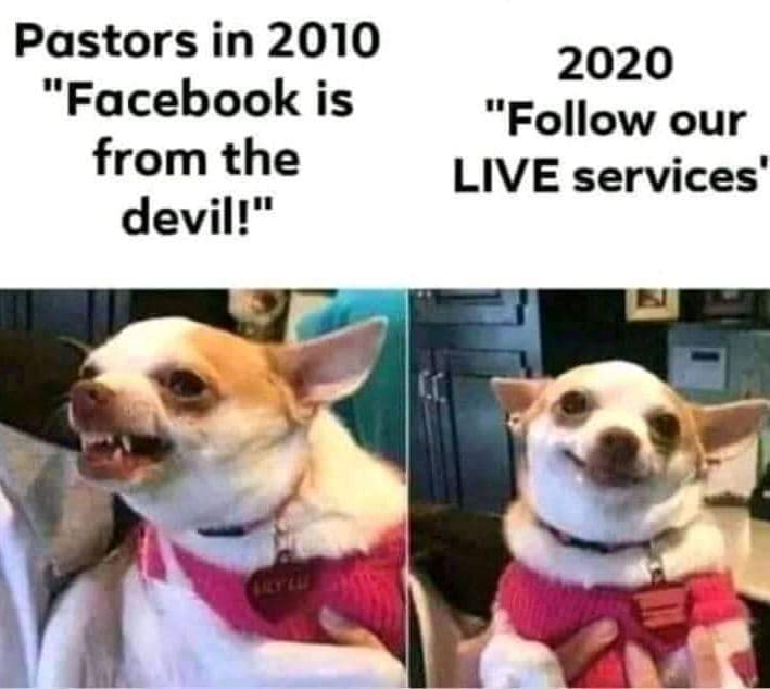 Pastors in facebook is from the devil! follow our live services