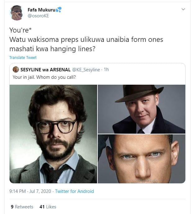 Fafa mukuru osoroke you're watu wakisoma preps ulikuwa unaibia form ones mashati