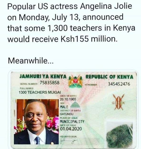 Popular us actress angelina jolie on monday july 13, announced that some 1,300 t