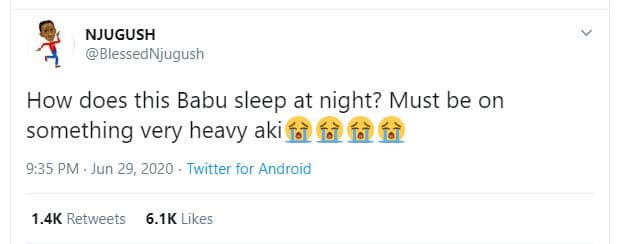 Njugush blessednjugush how does this babu sleep at night? must be on something v