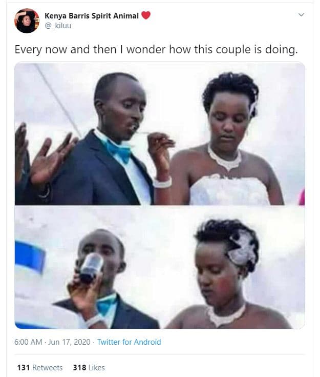 Kenya barris spirit animal kiluu every now and then wonder how this couple is do