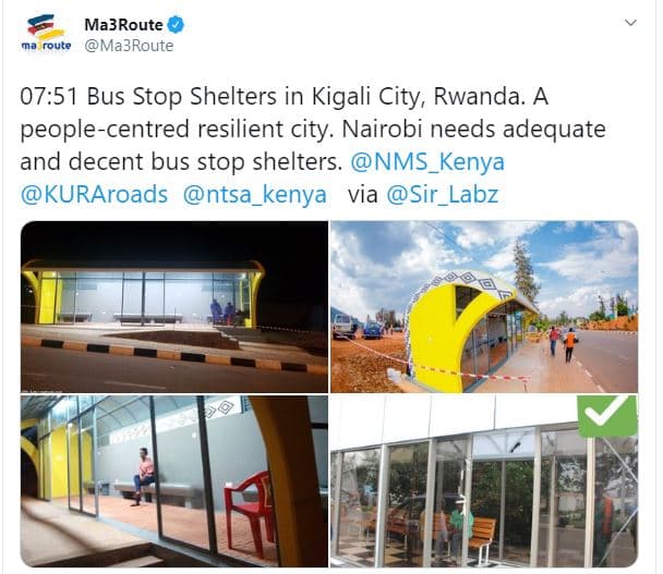 Ma3route route ma3route 0751 bus stop shelters in kigali city, rwanda. a peoplec