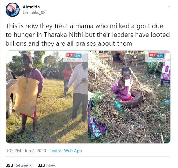 Almeida maliks_88 this is how they treat a mama who milked a goat due to hunger