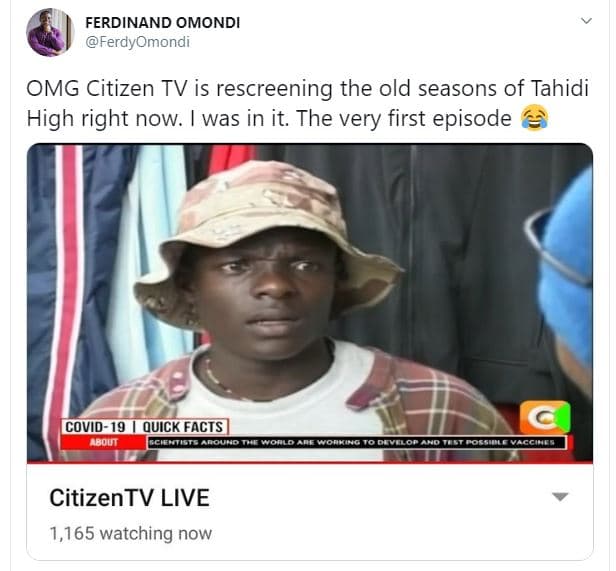 Ferdinand omondi ferdyomondi omg citizen tv is rescreening the old seasons of ta