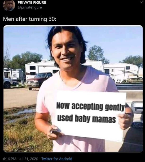 Private figure privatefigure men after turning 30 now accepling genlly used baby