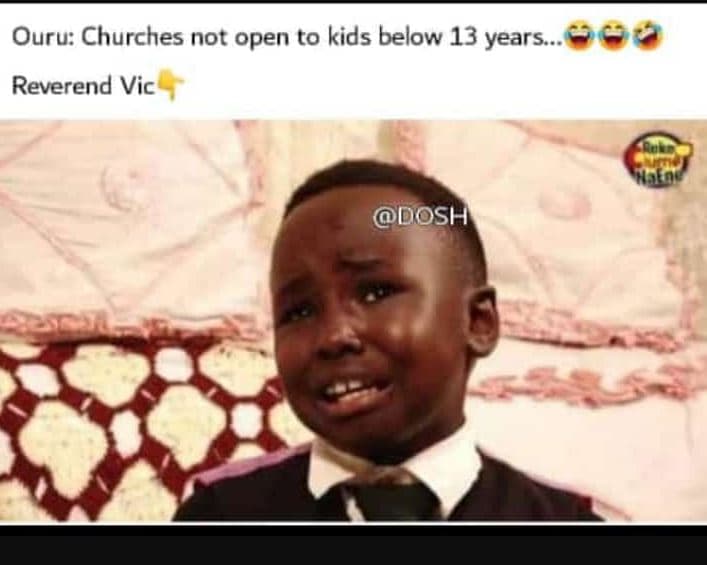 Ouru churches not open to kids below 13 years__ reverend vic dosh