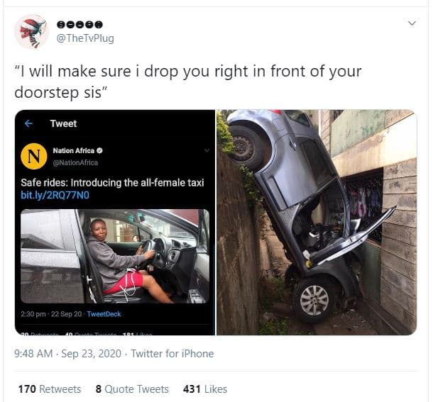 Thetvplug will make sure i drop you right in front of your doorstep sis tweet na