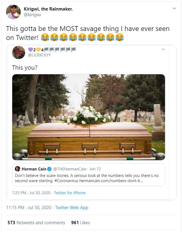 Kirigwi, the rainmaker. kirigwi this gotta be the most savage thing have ever se