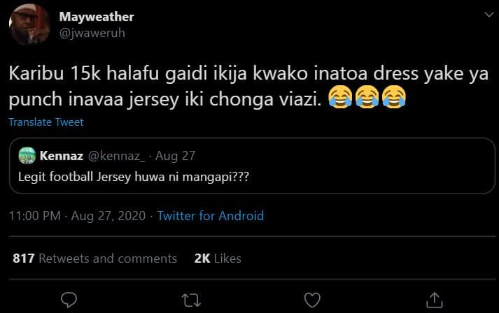 Mayweather jwaweruh karibu 15k halafu gaidi ikija kwako inatoa dress yake ya pun