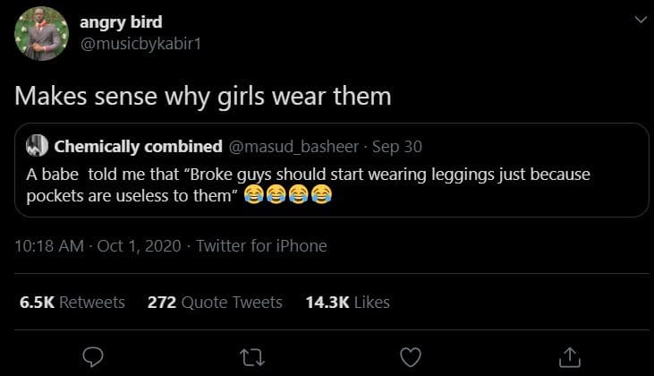 Angry bird musicbykabir1 makes sense why girls wear them chemically combined mas