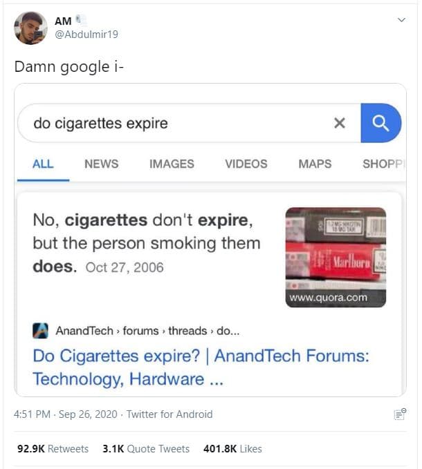 Am abdulmir19 damn google i do cigarettes expire all news images videos maps sho