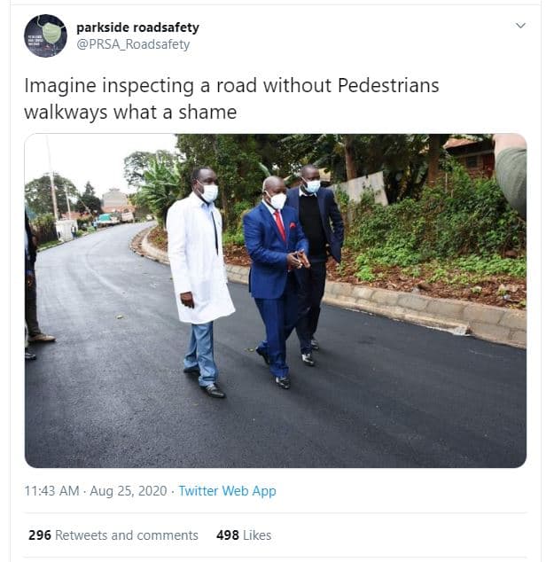 Parkside roadsafety prsa_roadsafety imagine inspecting a road without pedestrian