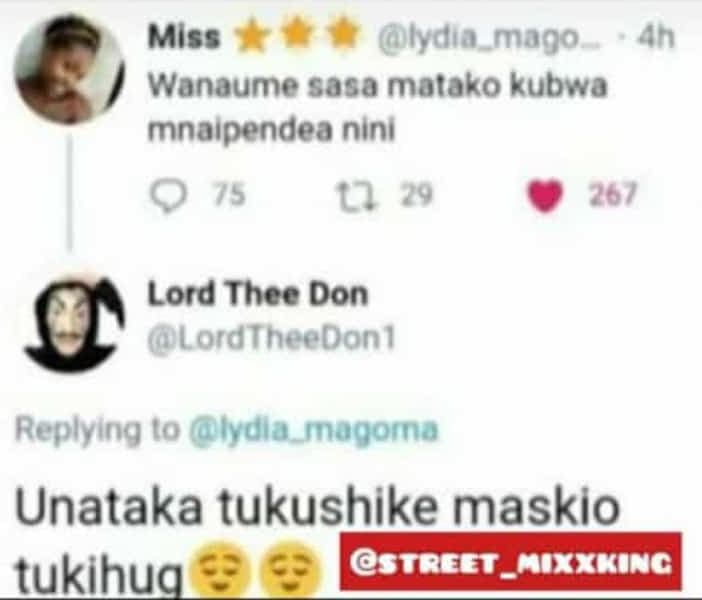 Miss lydia_mago an wonaume sasa motako kubwo mnalpendea nini 0 7 1 20 207 lord t