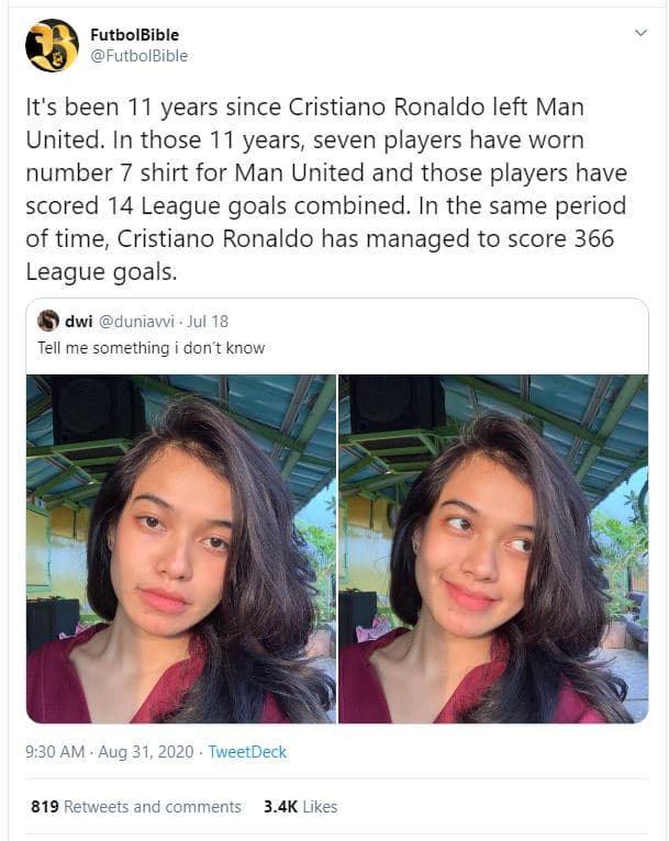 Futbolbible futbolbible it's been 11 years since cristiano ronaldo left man unit