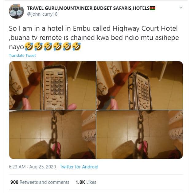 Travel guru,mountaineer,budget safaris,hotels john_curry18 so am in a hotel in e