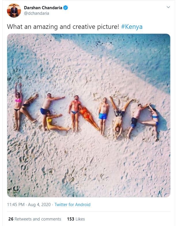 Darshan chandaria dchandaria what an amazing and creative picture! kenya 11.45 p
