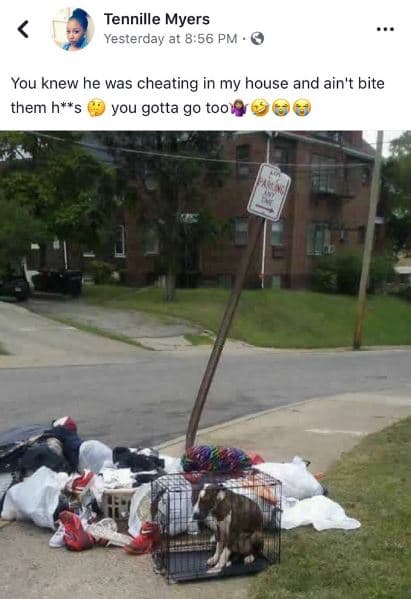 Tennille myers yesterday at 856 pm you knew he was cheating in my house and ain'