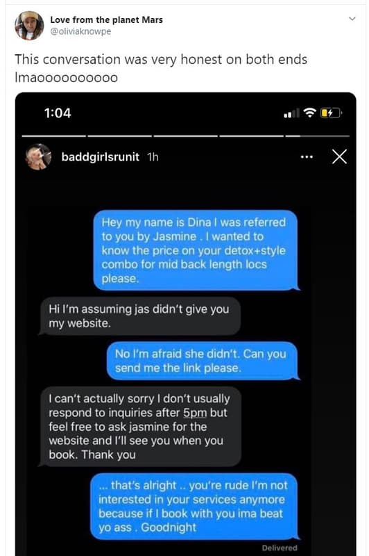 Love from the planet mars oliviaknowpe this conversation was very honest on both