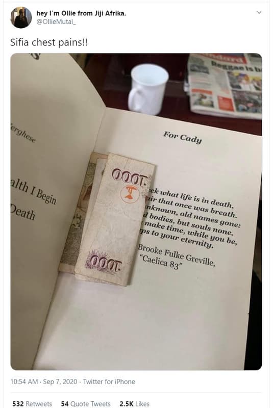Hey im ollie from jiji afrika_ olliemutai_ sifia chest pains! 7r2o plth begin de