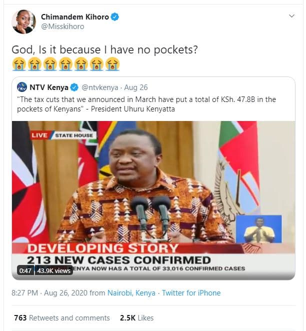 Chimandem kihoro misskihoro god, is it because have no pockets? ffàflffffè ntv k