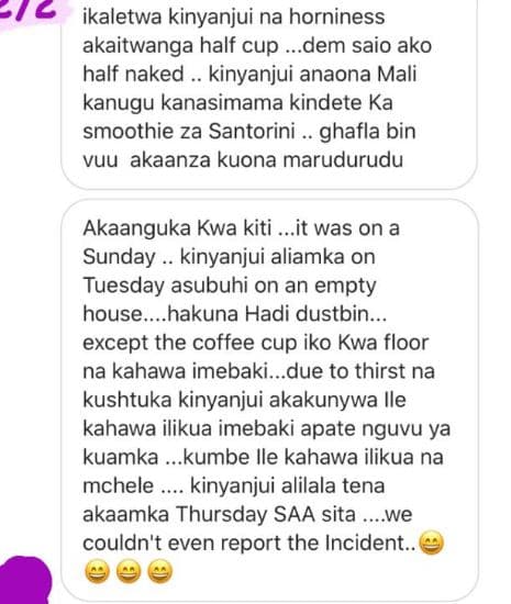 212 ikaletwa kinyanjui na horniness akaitwanga half cup dem saio ako half naked