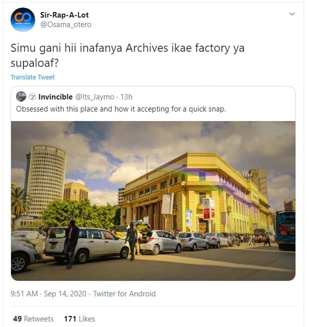 Sirrapalot osama_otero simu gani hii inafanya archives ikae factory ya supaloaf?