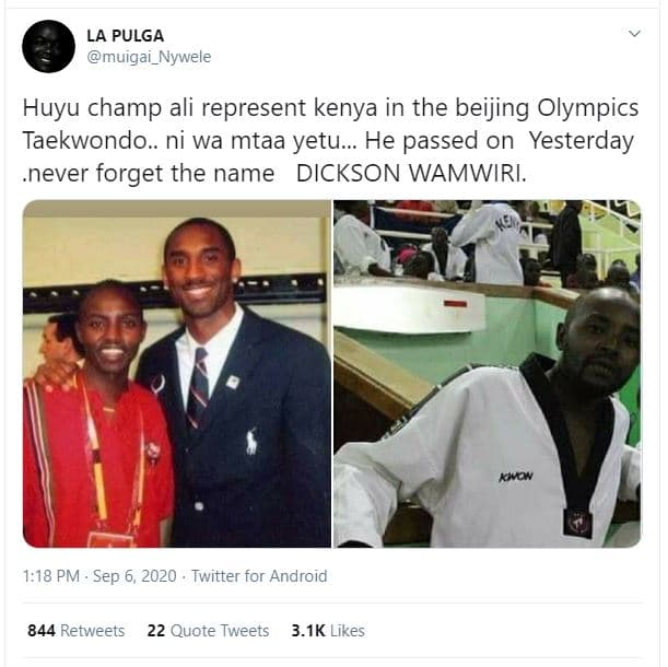 La pulga muigai_nywele huyu champ ali represent kenya in the beijing olympics ta