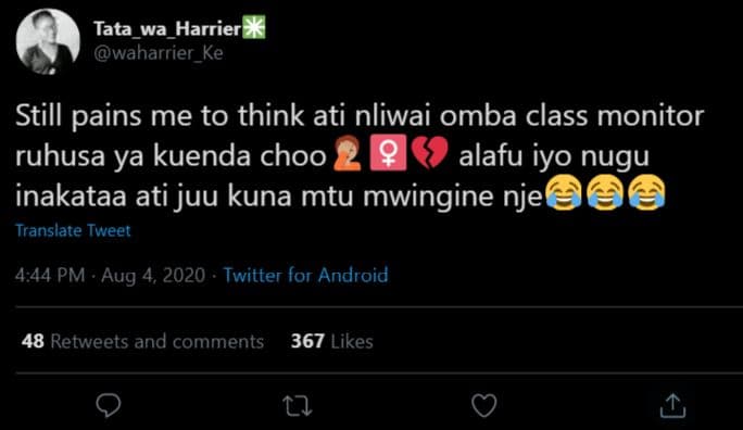 Tata_wa_harrier waharrier_ke still pains me to think ati nliwai omba class monit