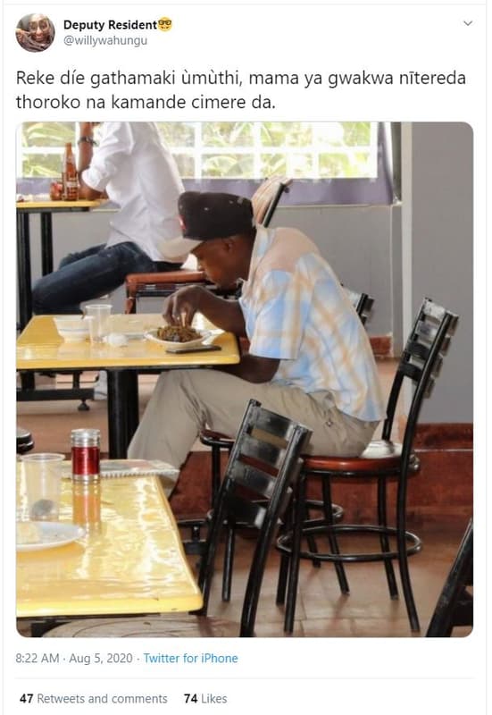 Deputy resident willywahungu reke díe gathamaki àmàthi mama ya gwakwa nitereda t