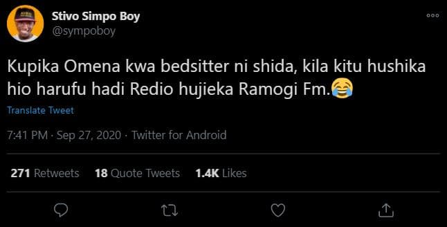 Stivo simpo boy sympoboy kupika omena kwa bedsitter ni shida, kila kitu hushika