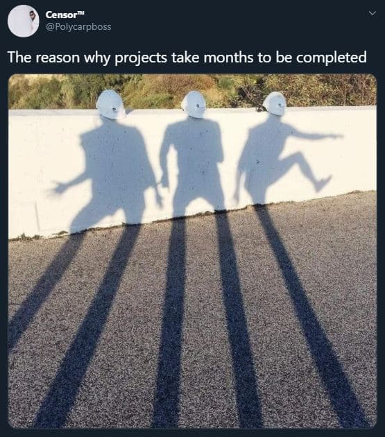 Censor polycarpboss the reason why projects take months to be completed