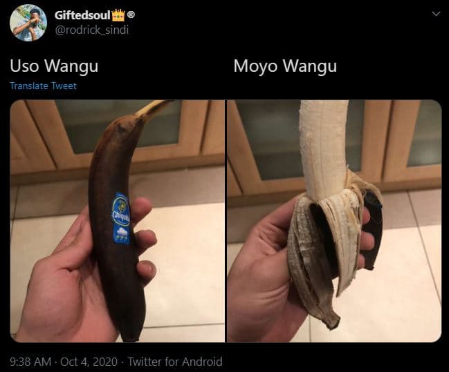 Giftedsouli rodrick_sindi uso wangu translate tweet moyo wangu 9.38 am . oct 4,