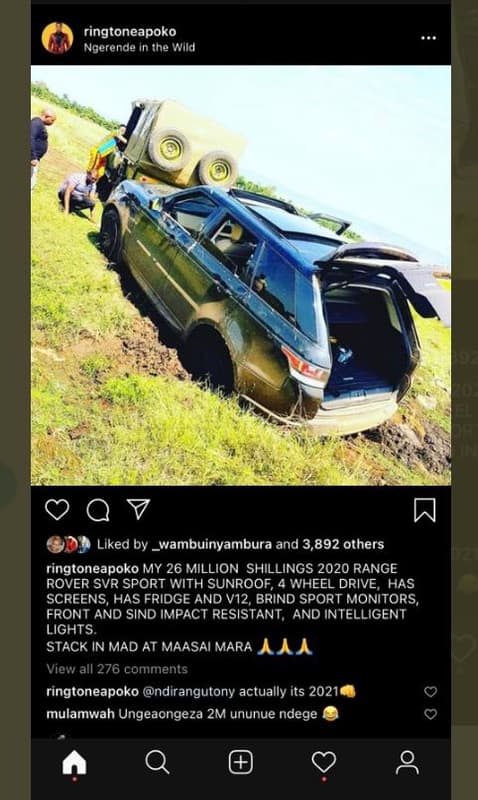 Ringtoneapoko ngerende in the wiid 0 7 liked by _wambuinyambura and 3,892 others