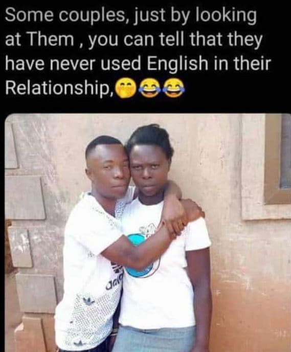 Some couples, just by looking at them you can tell that they have never used eng