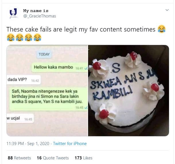 My name i8 graciethomas these cake fails are legit my fav content sometimes tooa