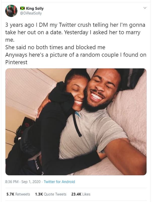 King solly direalsolly 3 years ago dm my twitter crush telling her i'm gonna tak