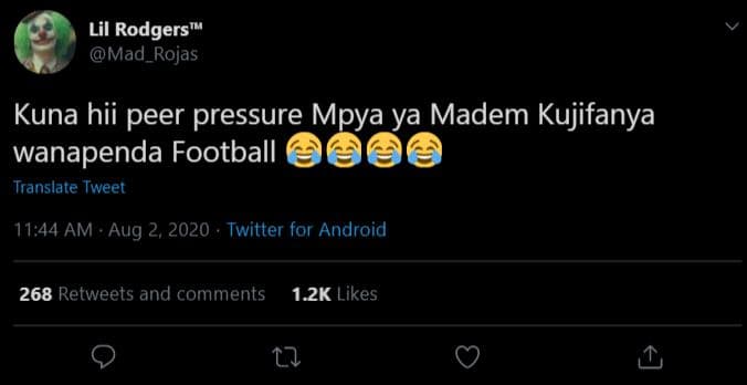 Lil rodgers mad_rojas kuna hii peer pressure mpya ya madem kujifanya wanapenda f