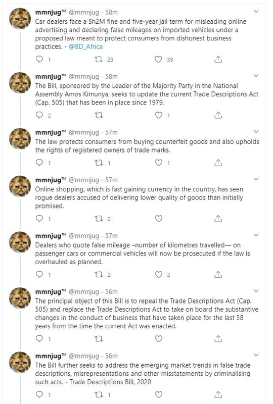 Mmnjug mmnjug 58m car dealers face sh2m fine and fiveyear jail term for misleadi