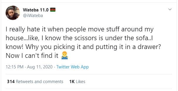 Wateba 11.0 iwateba really hate it when people move stuff around my house.like k