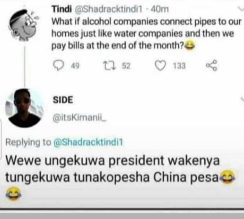 Tindi shadracktindiı 4om what if alcohol companies connect pipes to our homes ju