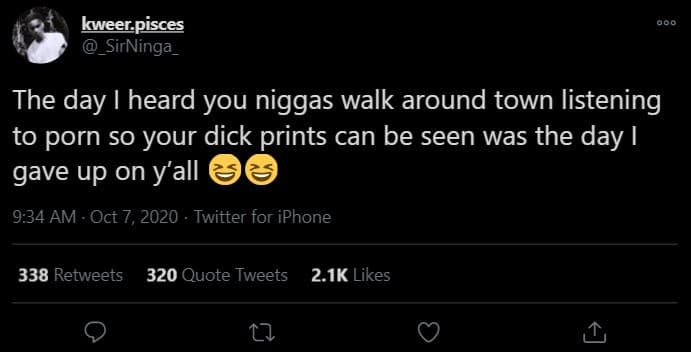 Kweerpisces sirninga _ the day heard you niggas walk around town listening to po