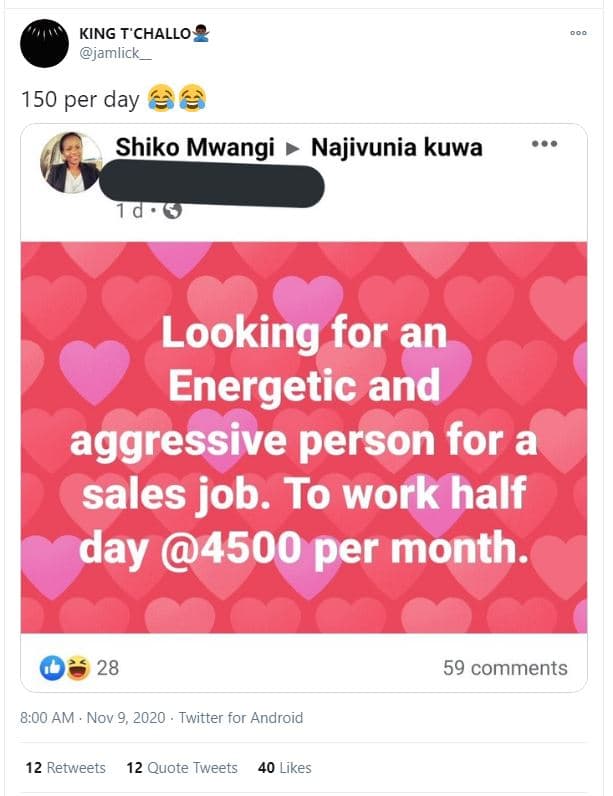 King t'challo jamlick 150 per day shiko mwangi najivunia kuwa d . looking for an