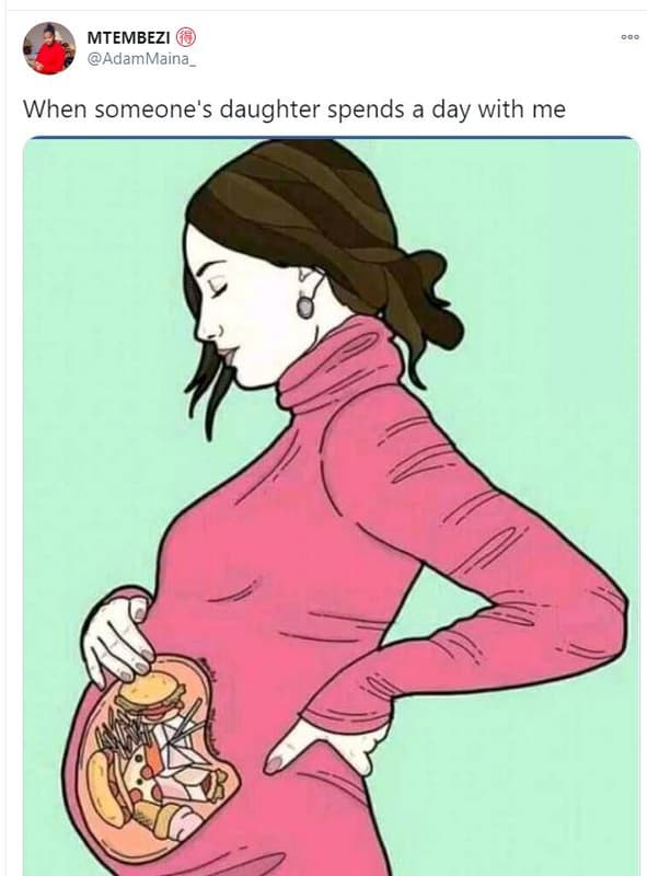 Mtembezi adammaina when someone's daughter spends a day with me