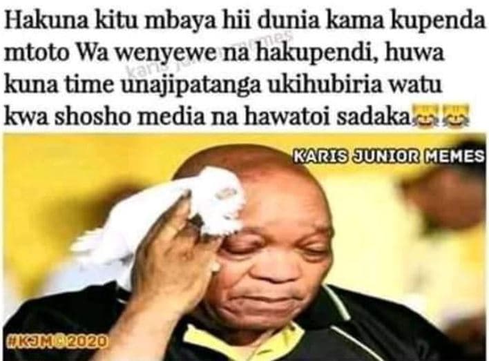 Hakuna kitu mbaya hii dunia kama kupenda mtoto wa wenyewe na hakupendi, huwa kun