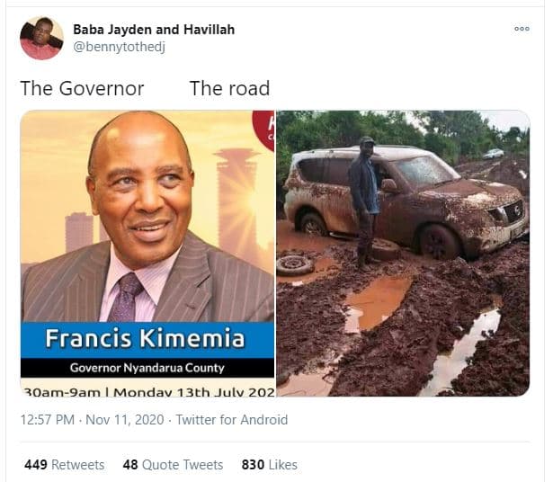 Baba jayden and havillah bennytothedj the governor the road francis kimemia gove